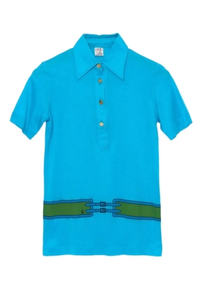 Roberta di Camerino Pre-Owned 1970s cotton polo shirt - Blue