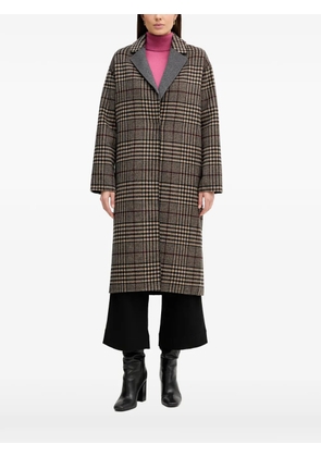 Joseph Ribkoff checked collared coat - Neutrals