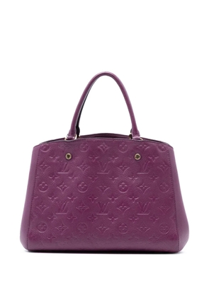 Louis Vuitton Pre-Owned 2014 Monogram Empreinte Montaigne MM satchel - Purple
