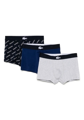 Lacoste logo-waistband boxers (pack of three) - Blue
