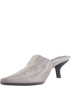 Sergio Rossi Vintage pre-owned satin mules - Grey