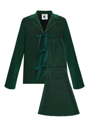 Sleeper Stardust ribbon lounge suit - Green