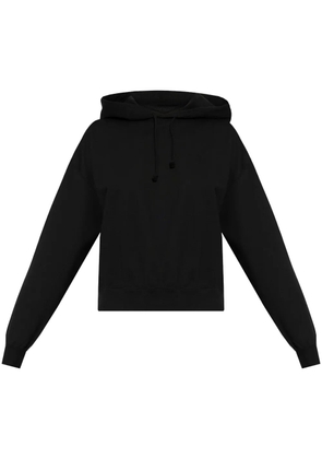 Y-3 logo-print hoodie - Black