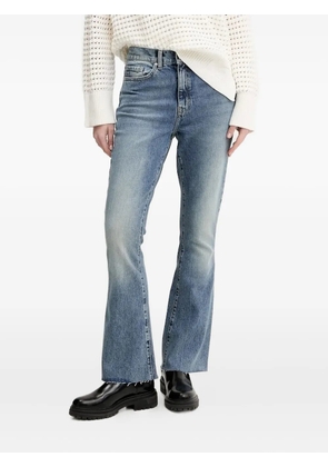 HUGO frayed-hem flare jeans - Blue