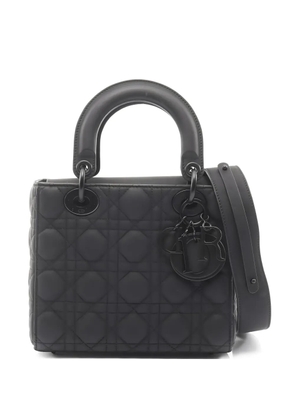 Christian Dior Pre-Owned 10s small Lady quilted leather shoulder bag - Black