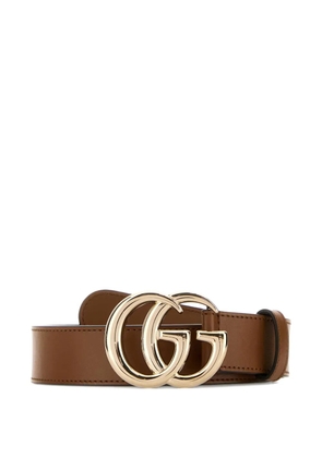 Gucci GG Marmont logo leather belt - Brown