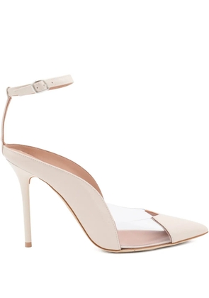 Malone Souliers 100mm Malia ankle-strap pumps - Neutrals