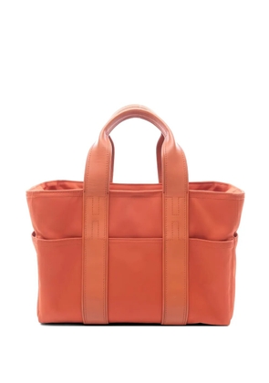 Hermès Pre-Owned 2010 Acapulco PM Potiron leather chevron tote bag - Orange