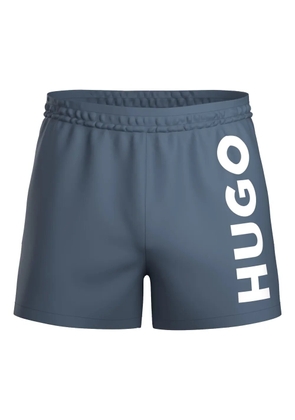 HUGO logo swim shorts - Blue