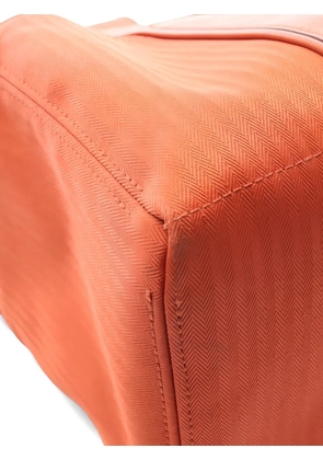 Hermès Pre-Owned 2010 Acapulco PM Potiron leather chevron tote bag - Orange