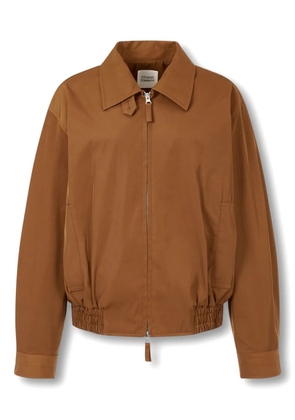 TOMBOY zip-up bomber jacket - Brown