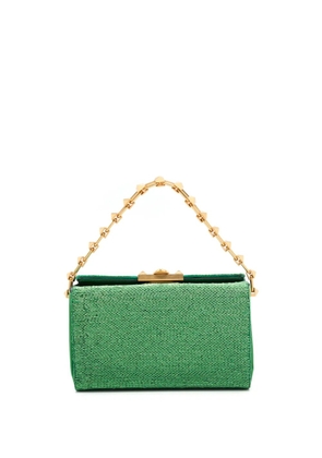 Valentino Garavani Rockstud beaded leather bag - Green