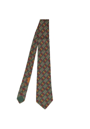 Hermès Pre-Owned printed tie - Green