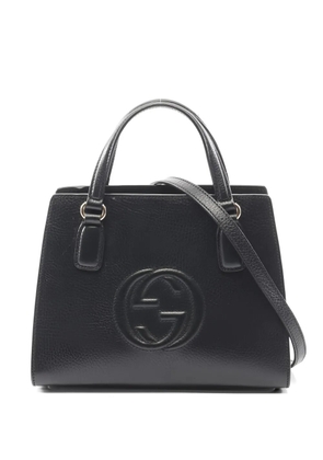 Gucci Pre-Owned 1010s Soho Interlocking G leather tote bag - Black