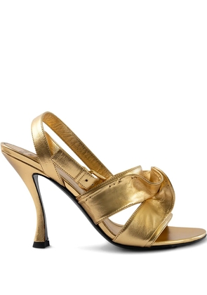 Valentino Garavani leather sandals - Gold