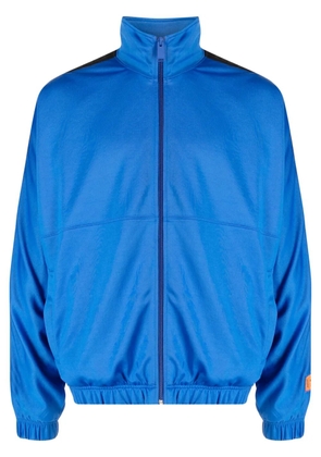 Heron Preston logo-tape track jacket - Blue