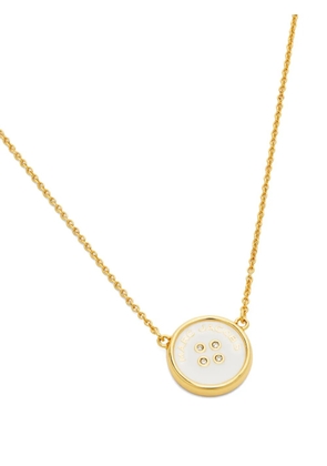 Marc Jacobs logo-plaque pendant necklace - Gold