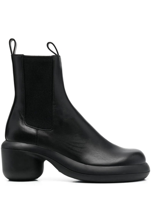 Jil Sander elasticated-panel leather boots - Black