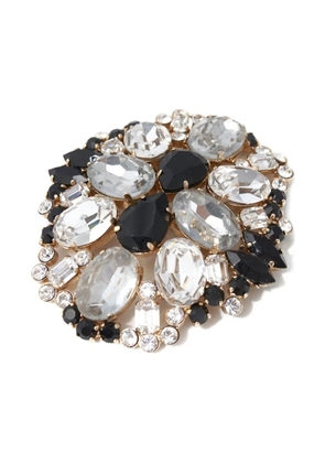 Gianfranco Ferré Pre-Owned 1980s rhinestone-embellished brooch - Gold