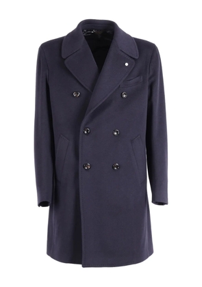 LUIGI BIANCHI MANTOVA double-breasted coat - Blue