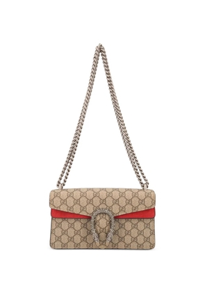 Gucci Pre-Owned Dyonisus crystal-embellished shoulder bag - Neutrals