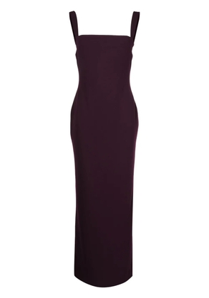 Solace London Joni square-neck sleeveless gown - Purple