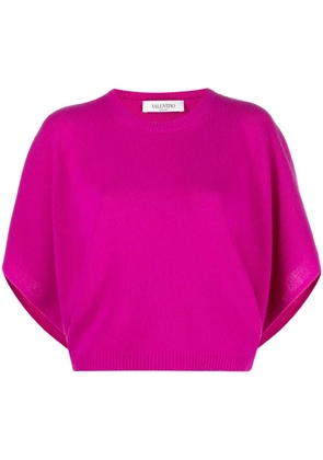 Valentino Garavani kimono-style knitted jumper - Pink