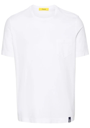 Drumohr appliqué-logo cotton T-shirt - White