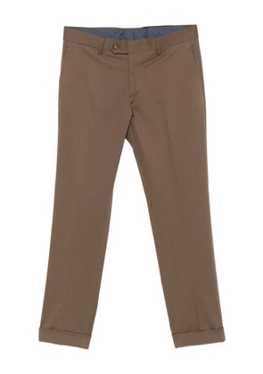 Barba turn-up trousers - Brown