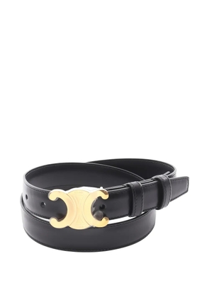 Celine Pre-Owned 2020s Triomphe leather belt - Black