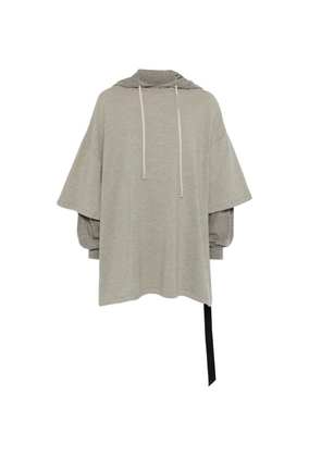 Rick Owens DRKSHDW melange-effect layered sweatshirt - Grey