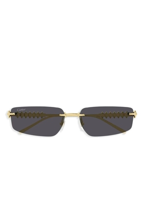 Cartier Eyewear geometric-frame sunglasses - Gold