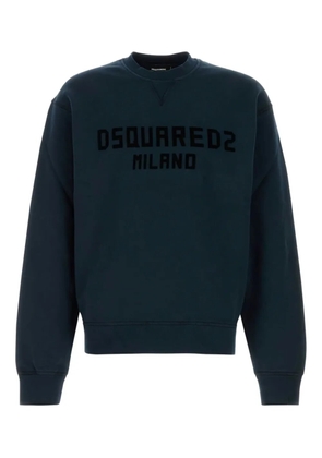 DSQUARED2 logo-embroidered sweatshirt - Blue