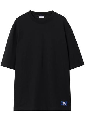 Burberry Equestrian Knight-patch cotton T-shirt - Black