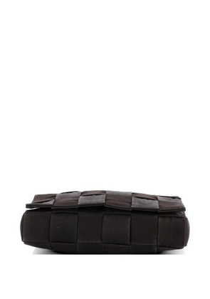 Bottega Veneta Pre-Owned Cassette Crossbody Bag Maxi Intrecciato Webbed Canvas Large shoulder bag - Brown