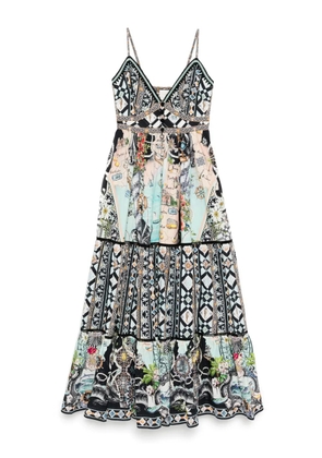 Camilla Folk Afloat maxi dress - Black