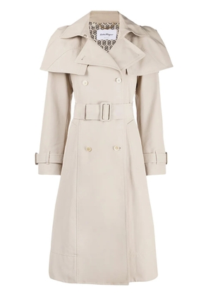 Ferragamo belted trench coat - Neutrals