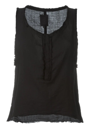 Thom Krom frayed edge tank top - Black