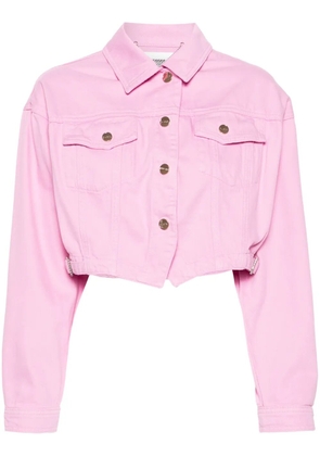 Blugirl chest-pocket cropped jacket - Pink