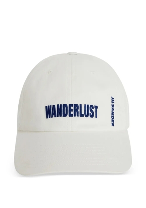 Jil Sander embroidered-logo baseball cap - White
