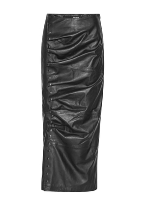ROTATE BIRGER CHRISTENSEN leather maxi skirt - Black