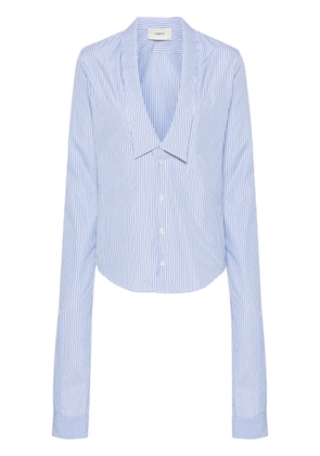 Coperni striped cotton shirt - Blue