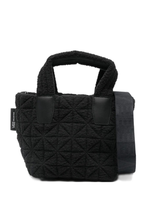 VeeCollective mini Vee sherpa quilted tote bag - Black