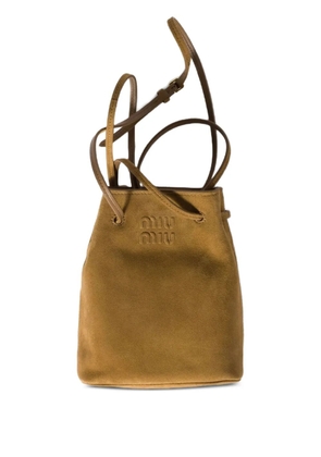 Miu Miu suede tote bag - Green