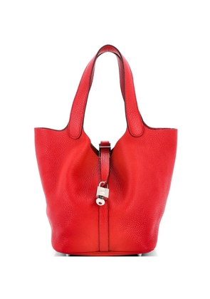 Hermès Pre-Owned Picotin Lock Bag Clemence MM bucket bag - Red