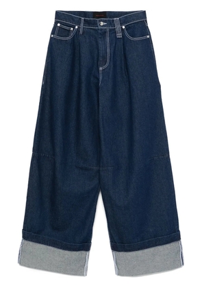 Simone Rocha wide-leg puddle jeans - Blue