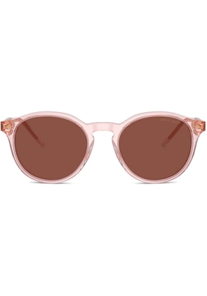 Giorgio Armani round-frame sunglasses - Pink