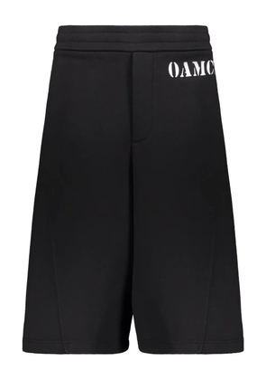 OAMC drawstring-waist logo shorts - Black