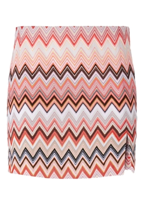 Missoni Zigzag-pattern mini skirt - Pink