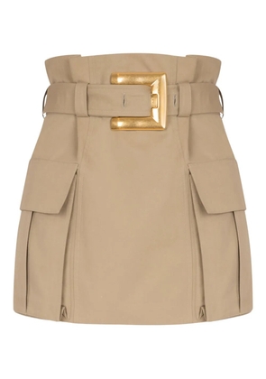 Balmain gabardine skirt - Neutrals